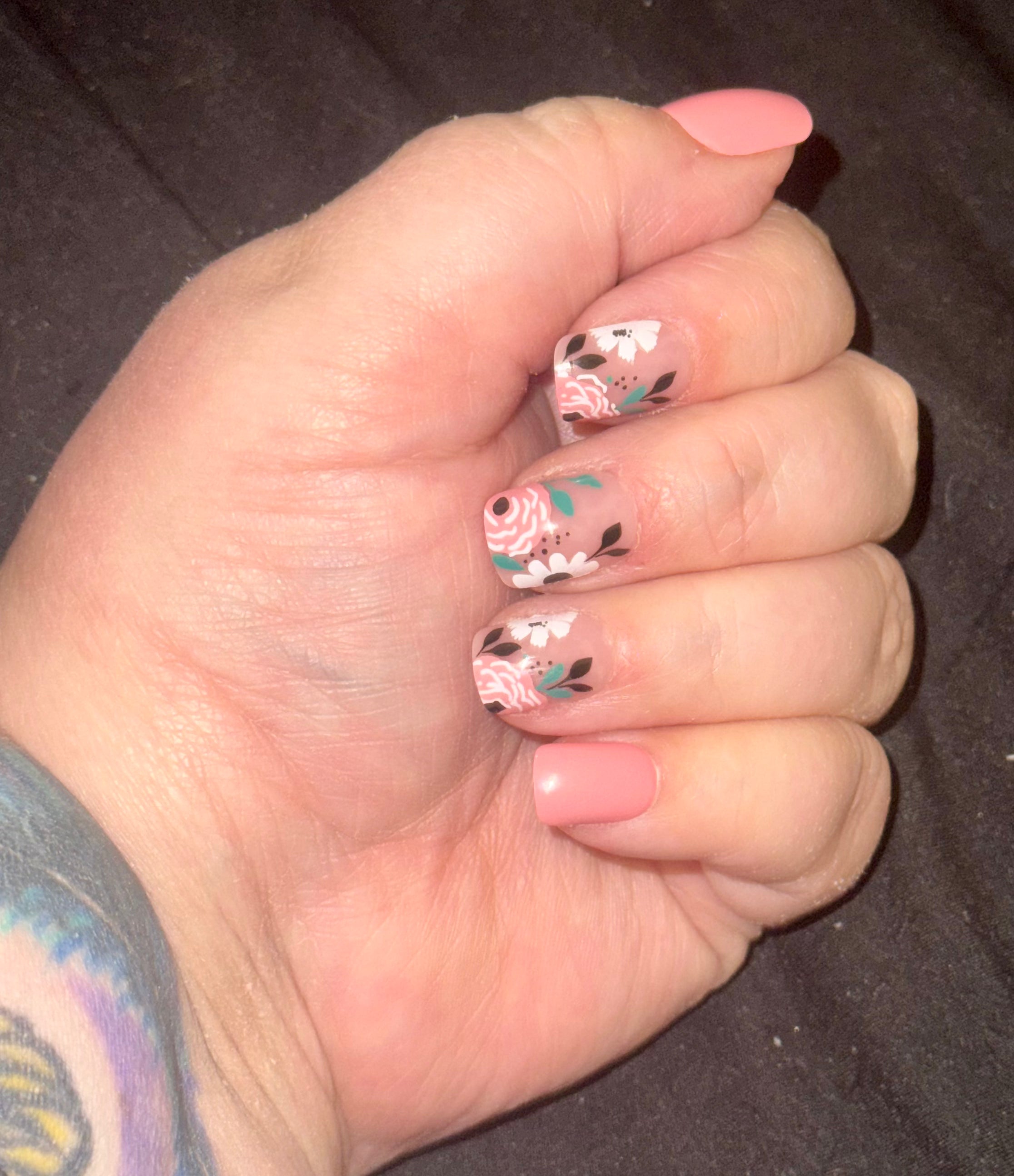 Love In Bloom Press-On Nails Short