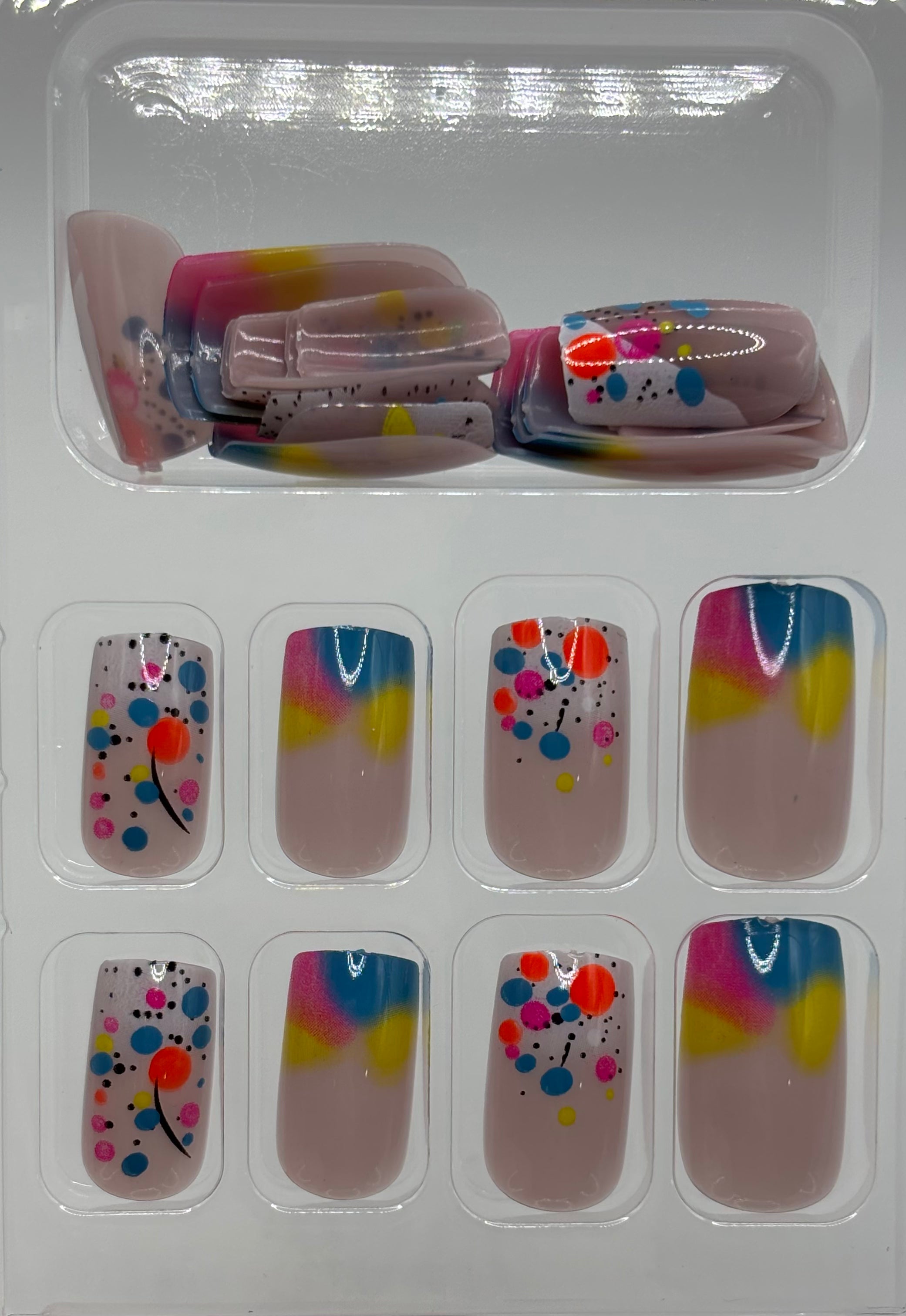 Funfetti Press-On Nails Medium