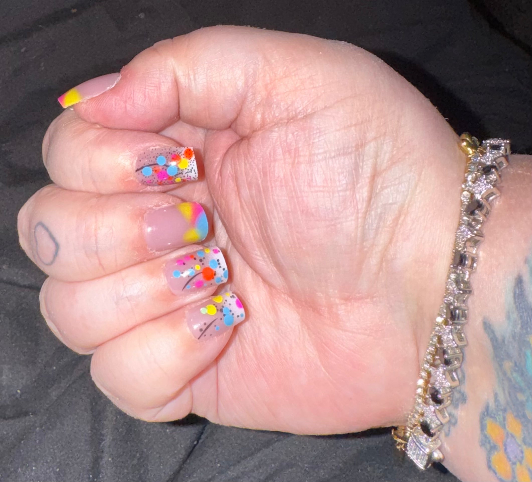 Funfetti Press-On Nails Medium