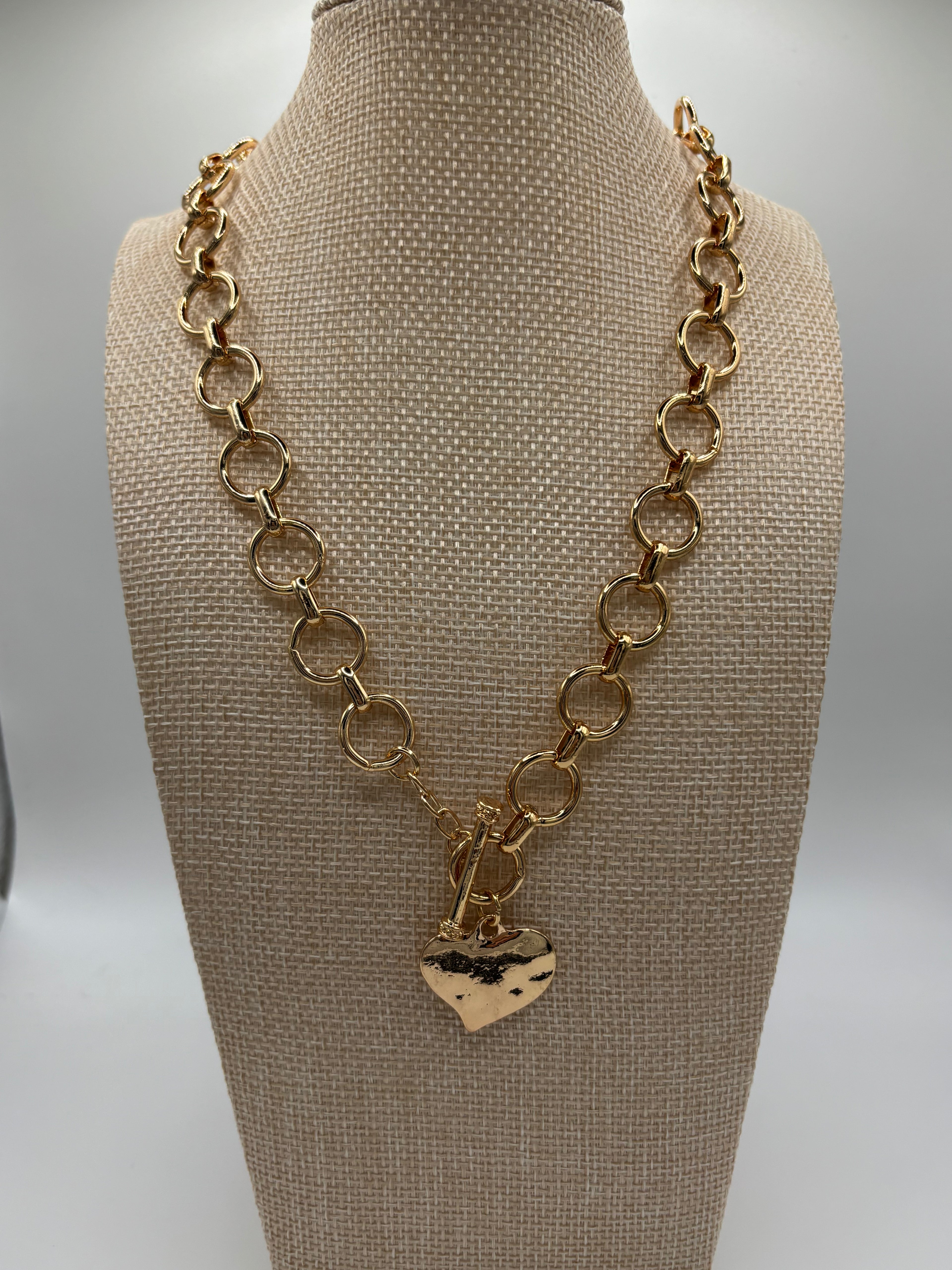 ATC Hammered Heart Necklace Preorder