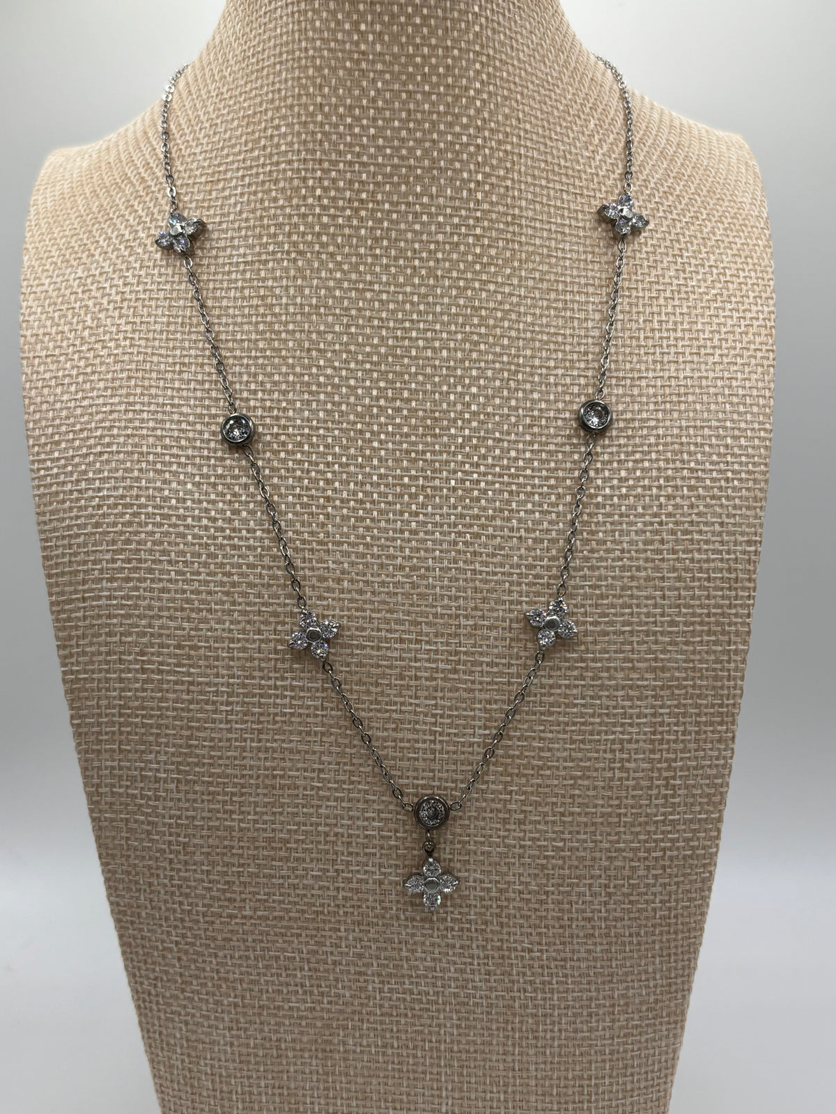 ATC Dainty Silver Clover Necklace Preorder