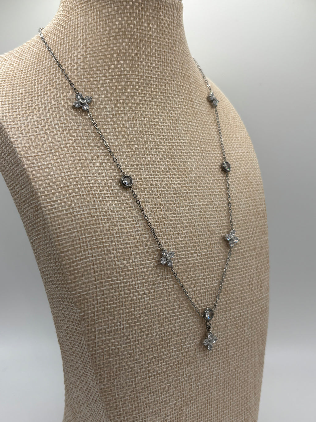 ATC Dainty Silver Clover Necklace Preorder