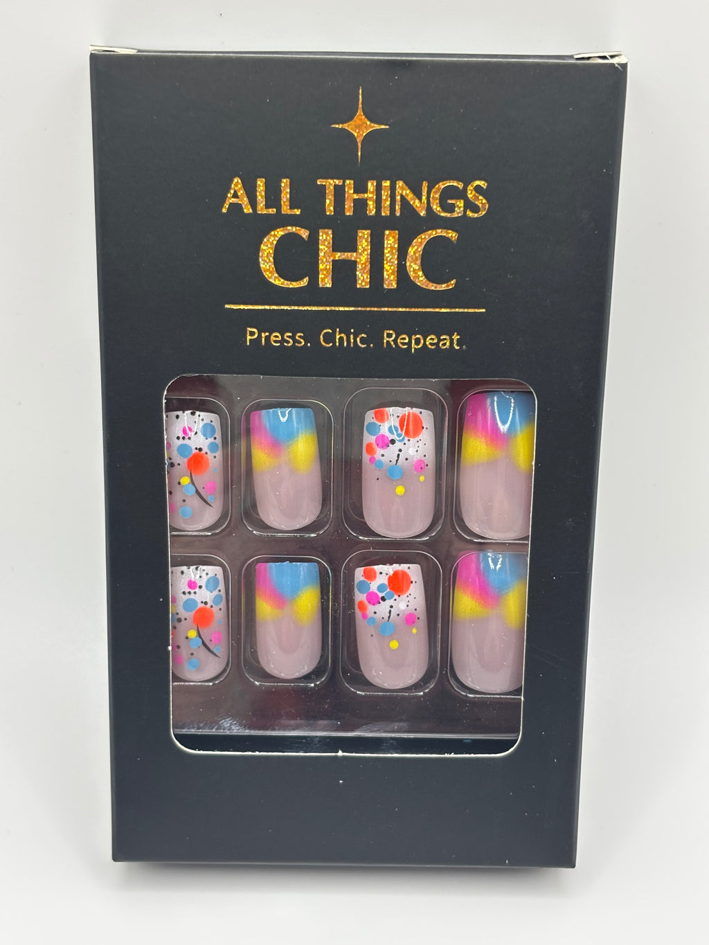 Funfetti Press-On Nails Medium