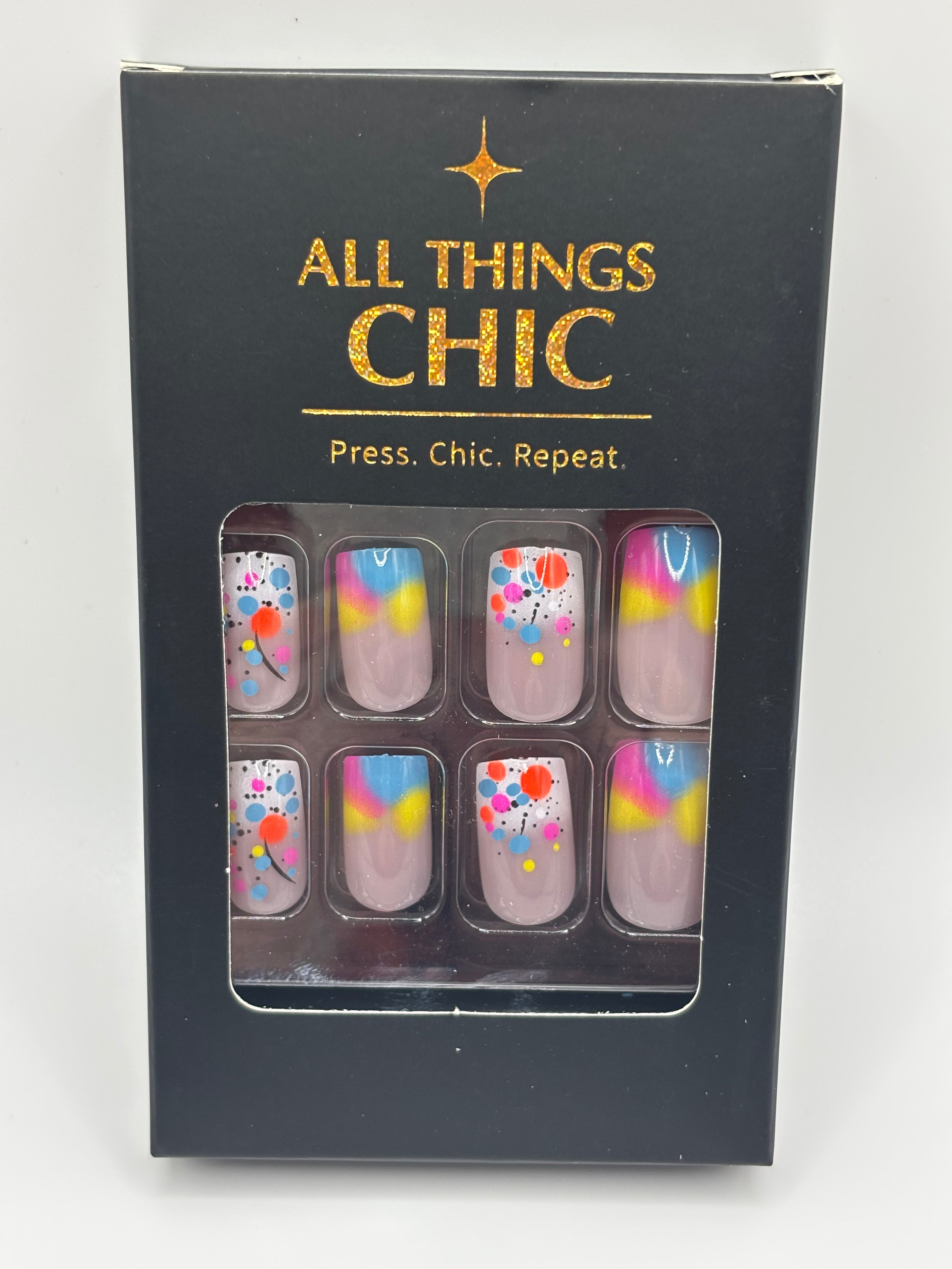 Funfetti Press-On Nails Medium