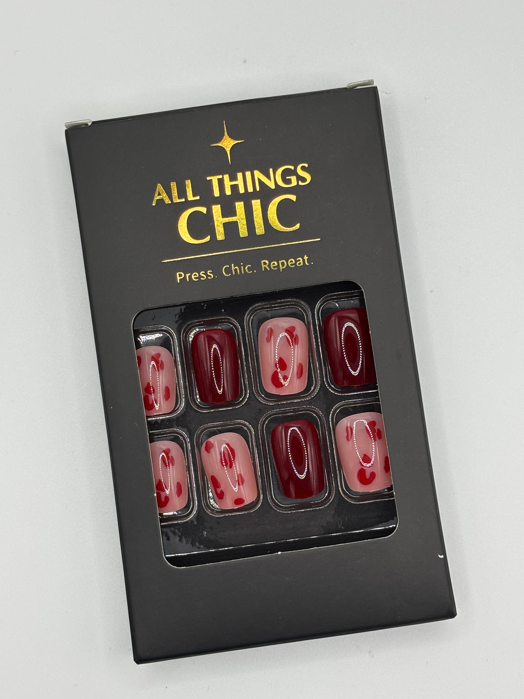 Fierce & Fiery Press-On Nails Short