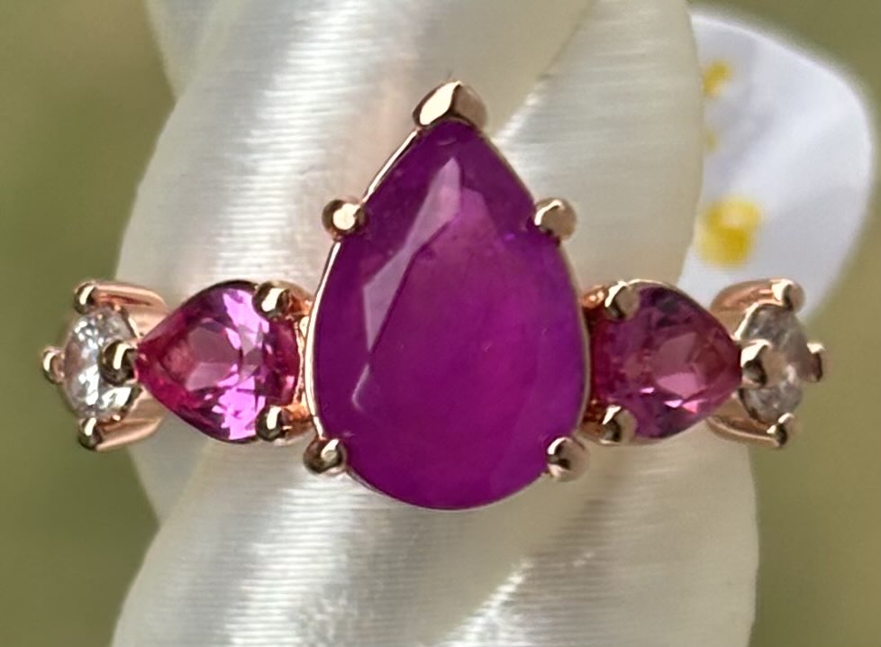 BP Purple Fused with Genuine Quartz Size 7