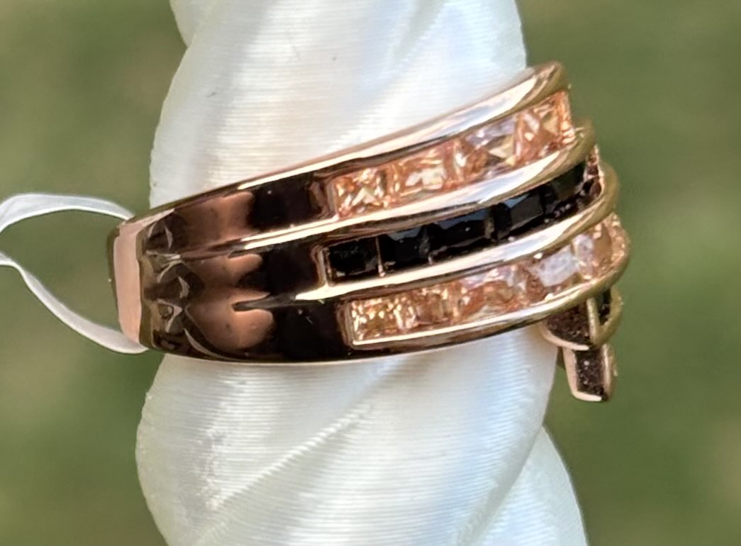 BP Black Onyx & Smokey Topaz Size 8