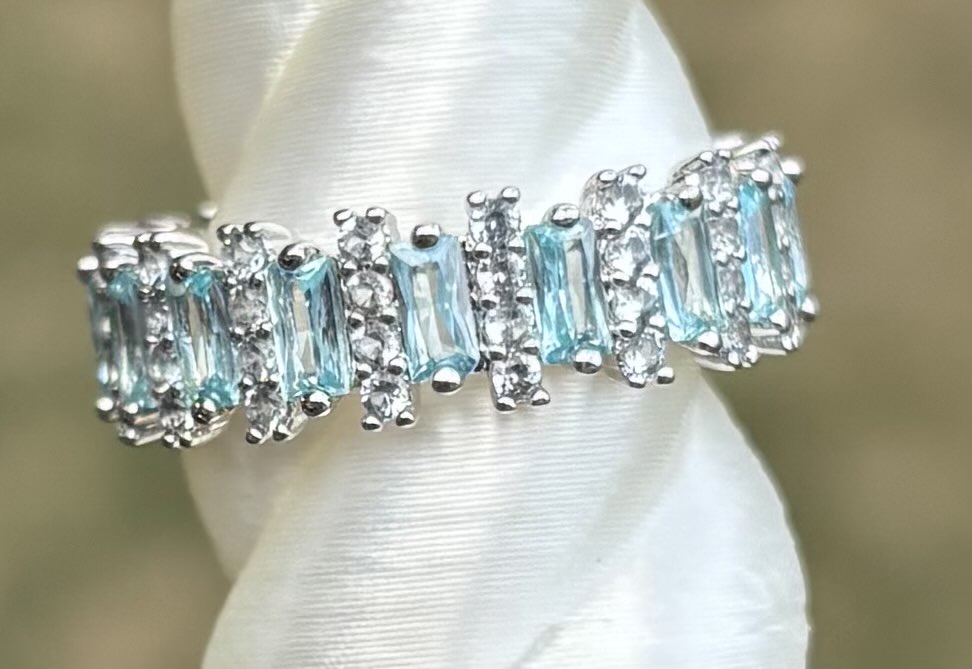 BP Aqua Cubic Zirconia Size 7