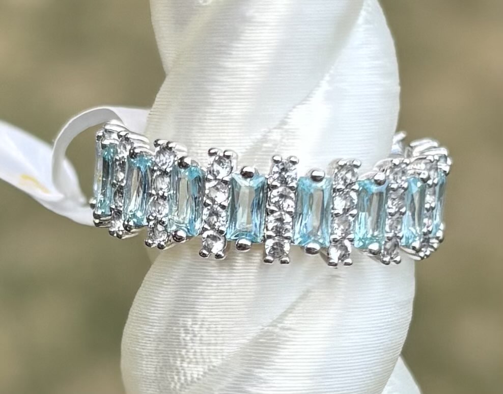 BP Aqua Cubic Zirconia Size 7