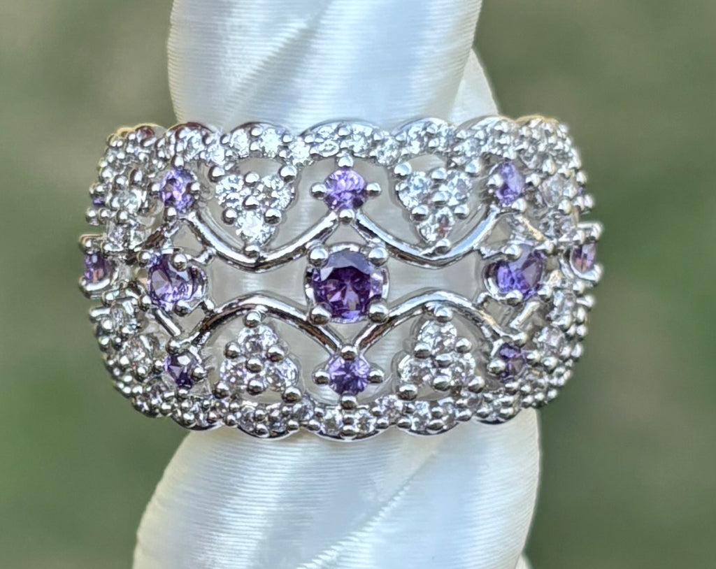 BP Amethyst Cubic Zirconia Size 6