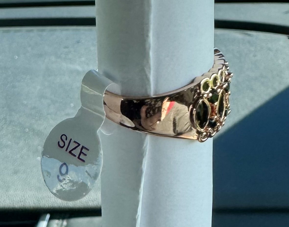 BP Rose Gold Black Onyx Size 9