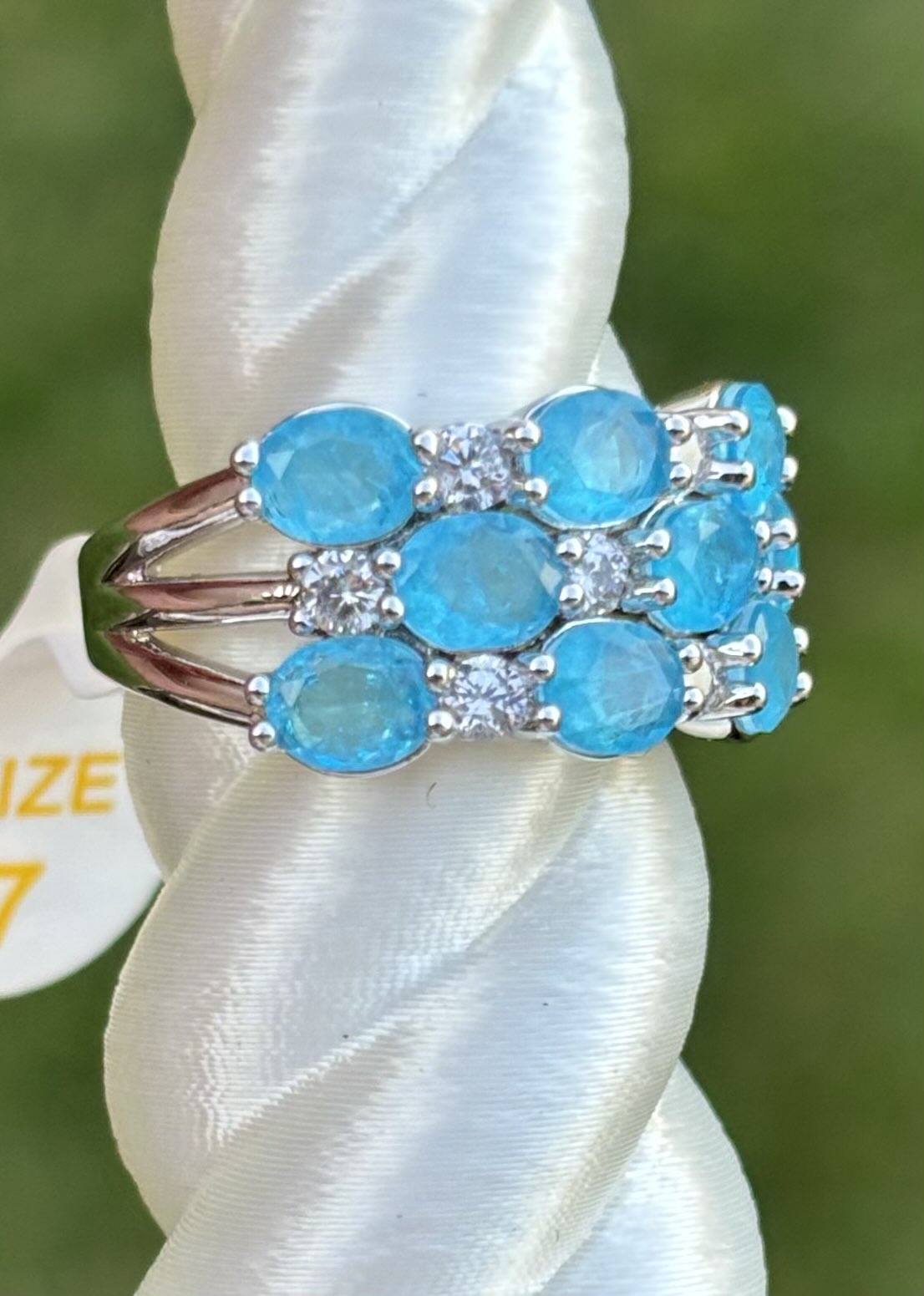 BP Aqua Cubic Zirconia Size 7