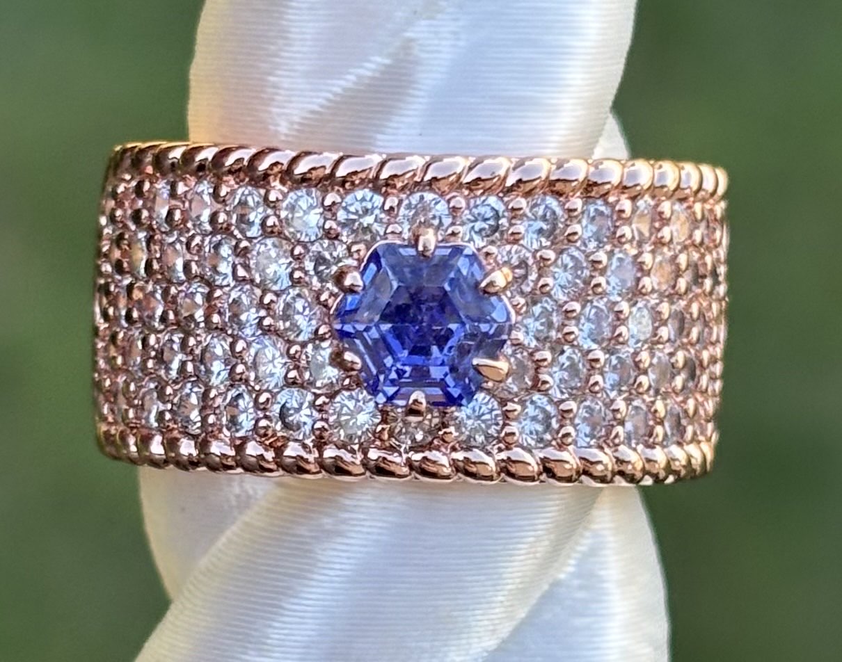 BP Tanzanite Rose Gold Size 7