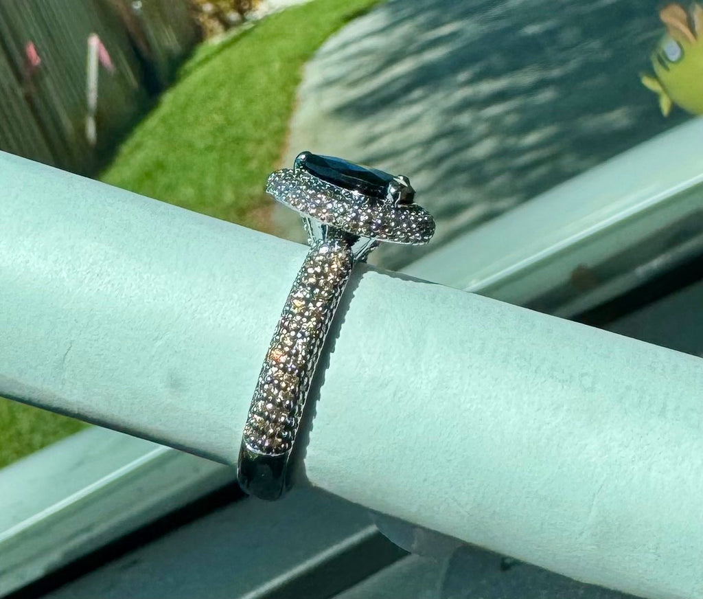 BP Black Onyx & Smokey Topaz Size 9