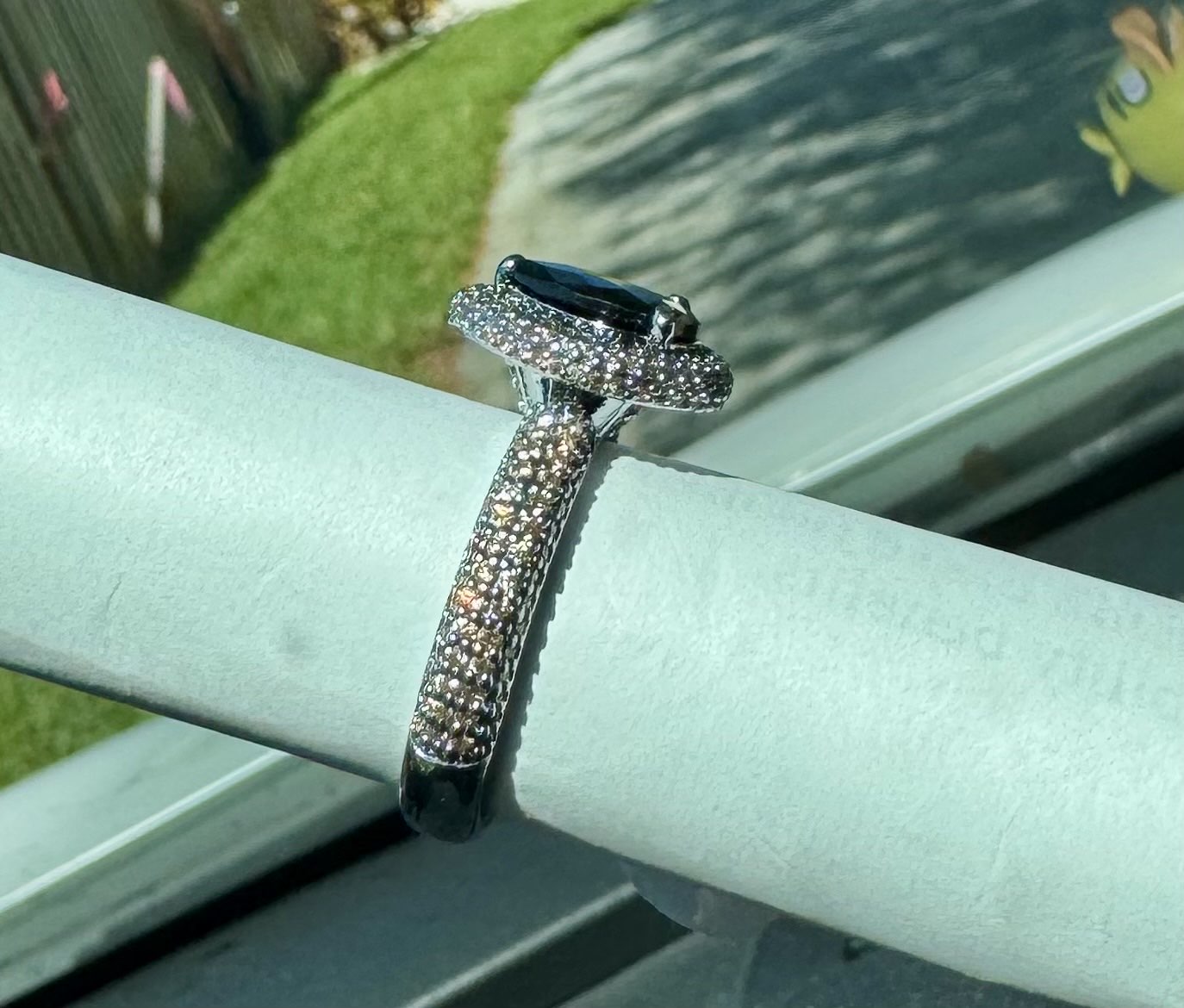 BP Black Onyx & Smokey Topaz Size 9