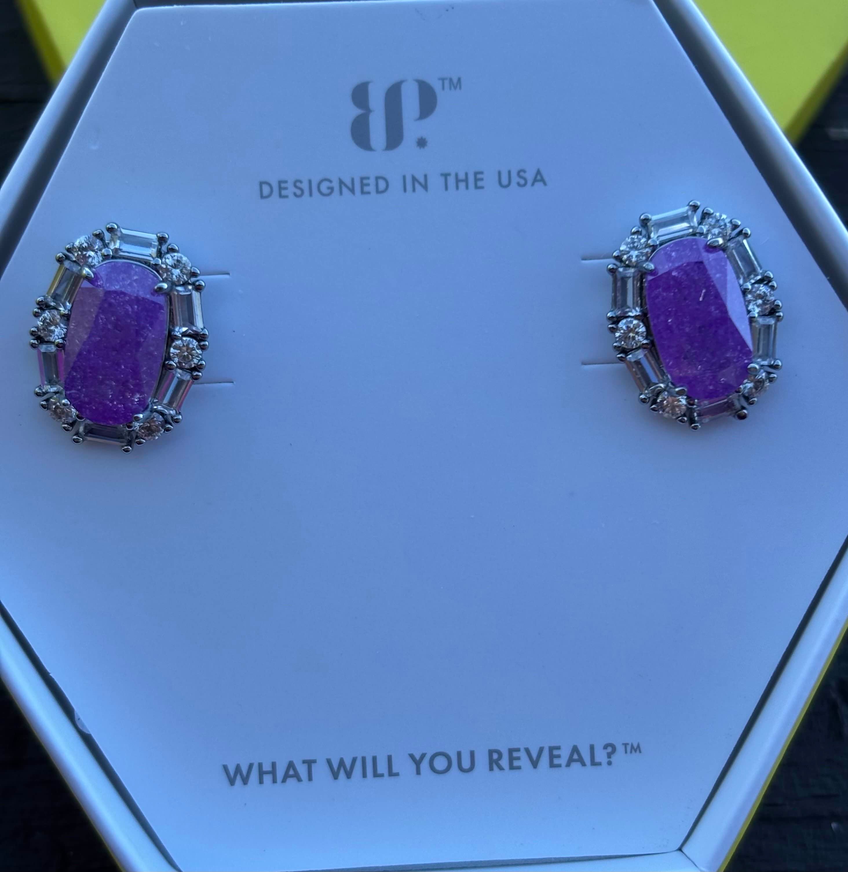 BP Lavender Ice Crystal Earrings