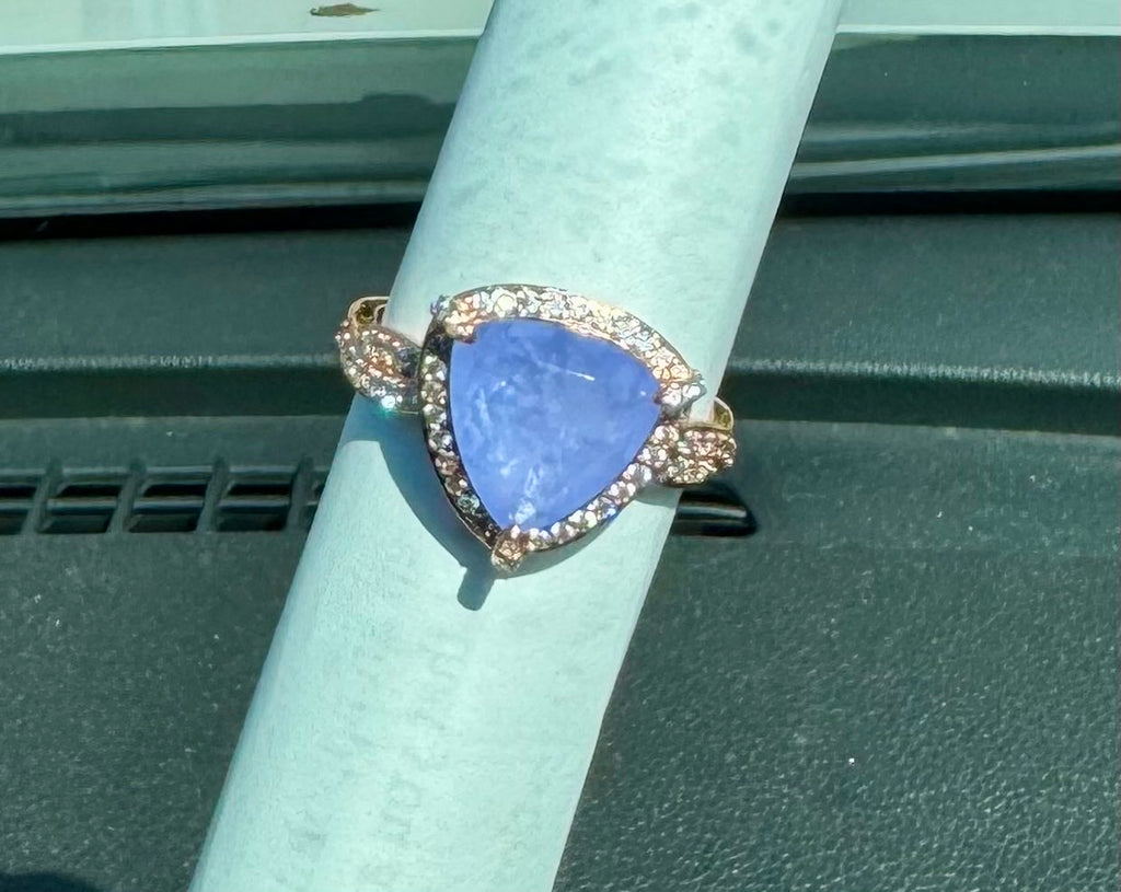 BP Lavender Fluorite Rose Gold Size 9