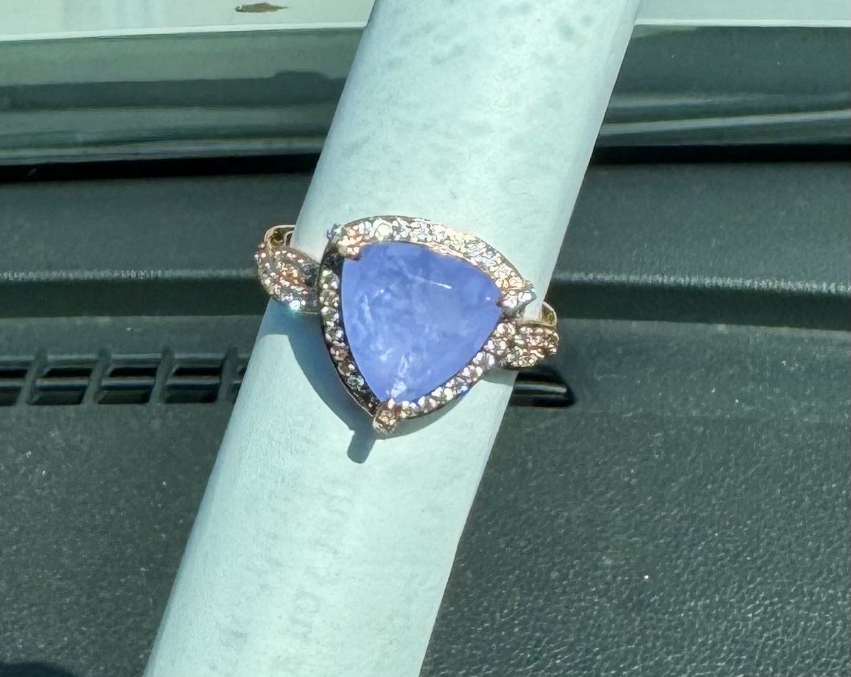 BP Lavender Fluorite Rose Gold Size 9